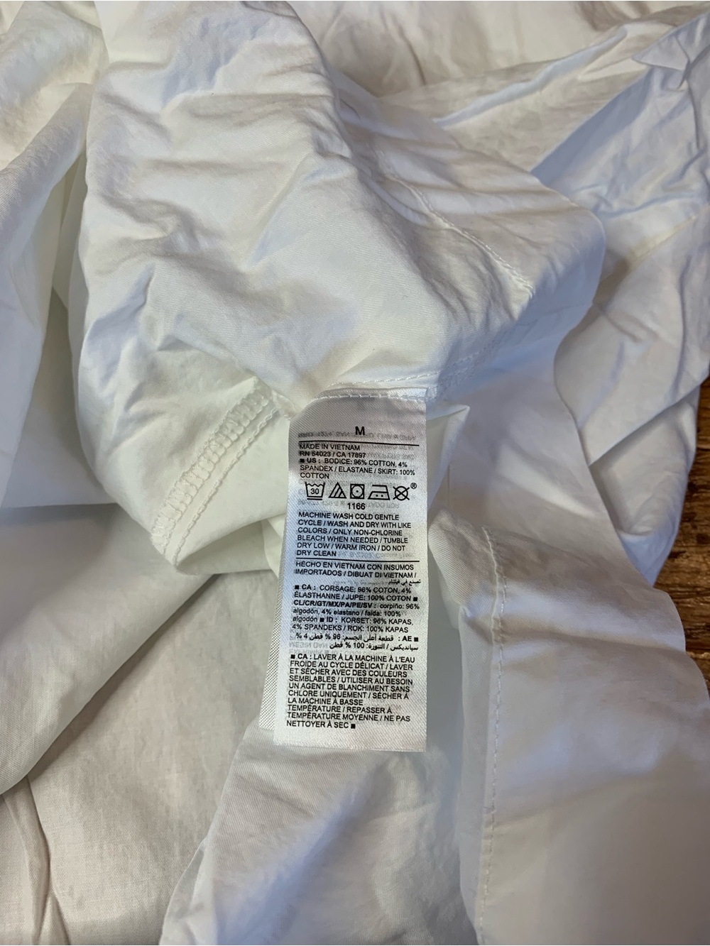 OLD NAVY White Cotton Cami Maxi Dress Empire Waist Size Medium - Picture 3 of 6